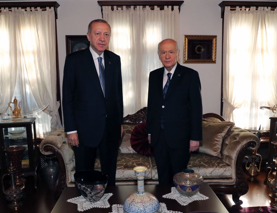 Cumhurbaşkanı Erdoğan, Bahçeli ile Beytepe