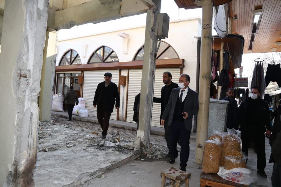 Başkan Kılınç, Tarihi Çarşıdaki Restorasyon Çalışmalarını Yakından Takip Ediyor