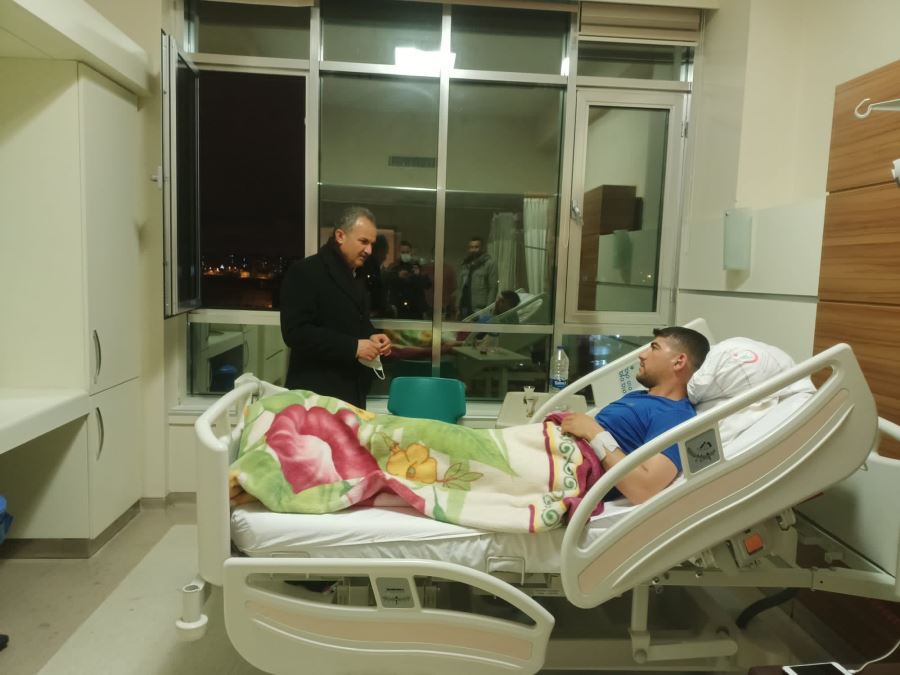 Başkan Kılınç’tan, Ameliyat Olan Gaziye Geçmiş Olsun Ziyareti