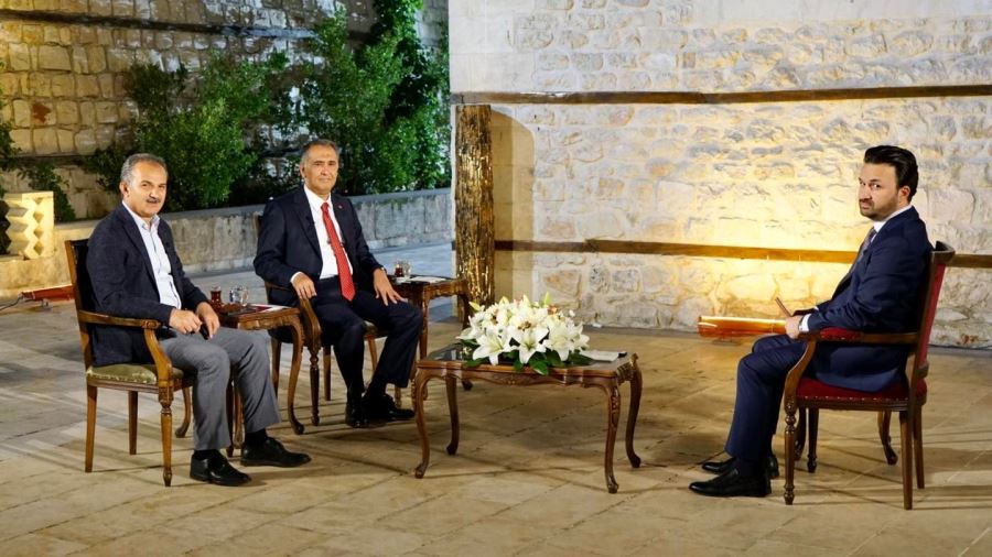 Vali Çuhadar ile Başkan Kılınç, TRT Kûrdi