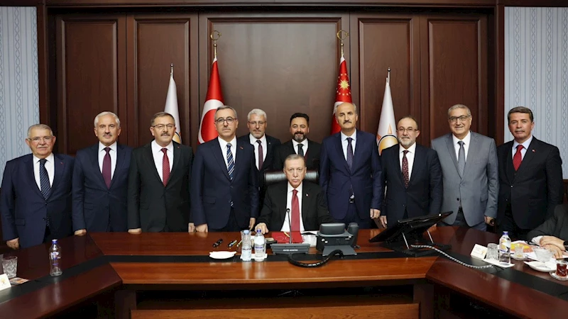 Cumhurbaşkanı Erdoğan Kahramanmaraş heyetini kabul etti 