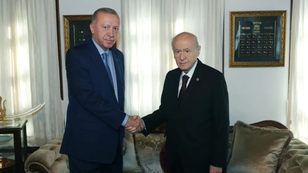 Cumhurbaşkanı Erdoğan ile MHP Lideri Bahçeli görüştü