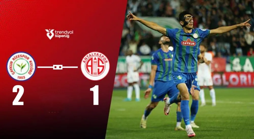 Çaykur Rizespor 5 Maç Sonra Kazandı: Antalyaspor’u 2-1 Yendi