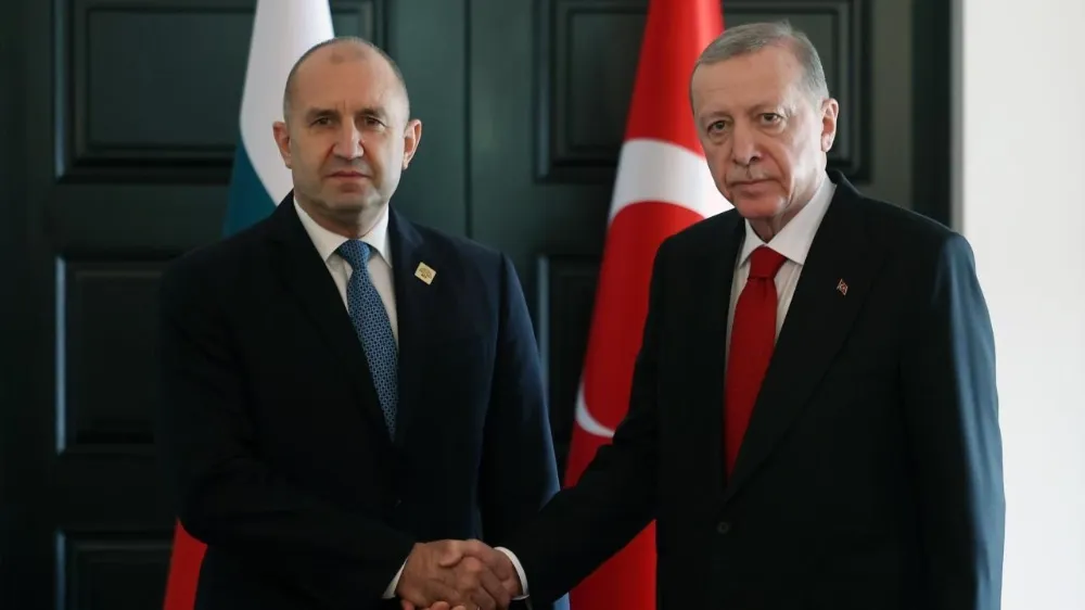 Cumhurbaşkanı Erdoğan, Rumen Radev ile bir araya geldi