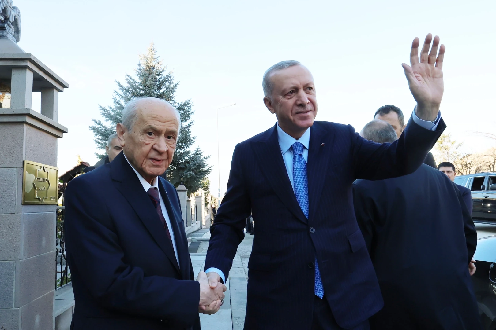 Cumhurbaşkanı Erdoğan Bahçeli ile buluştu