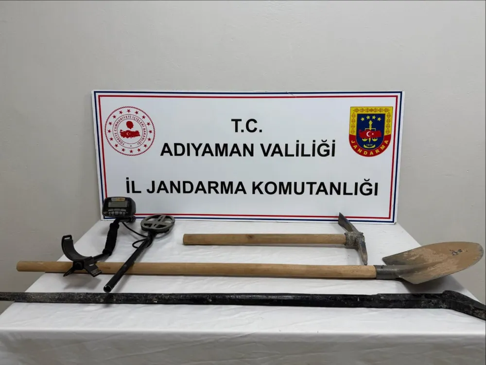 Adıyaman’da Kaçak Kazıya Suçüstü