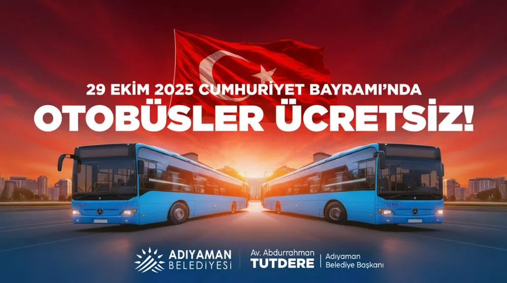 Belediyeden Cumhuriyet Bayramı hediyesi: Ulaşım ücretsiz olacak