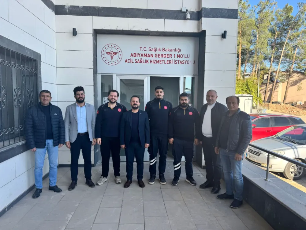 Sağlık-Sen Adıyaman Şubesi, Gerger 112 Ekiplerini Ziyaret Etti