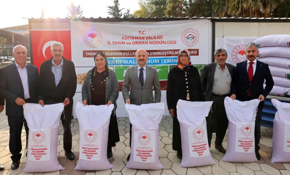 Adıyaman’da Çiftçilere 666,5 Ton Nohut Tohumu ve 250 Otomatik Yemlik Makinesi Dağıtıldı