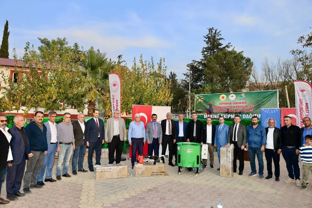 Kahta’da Çiftçilere Makine ve Ekipman Desteği