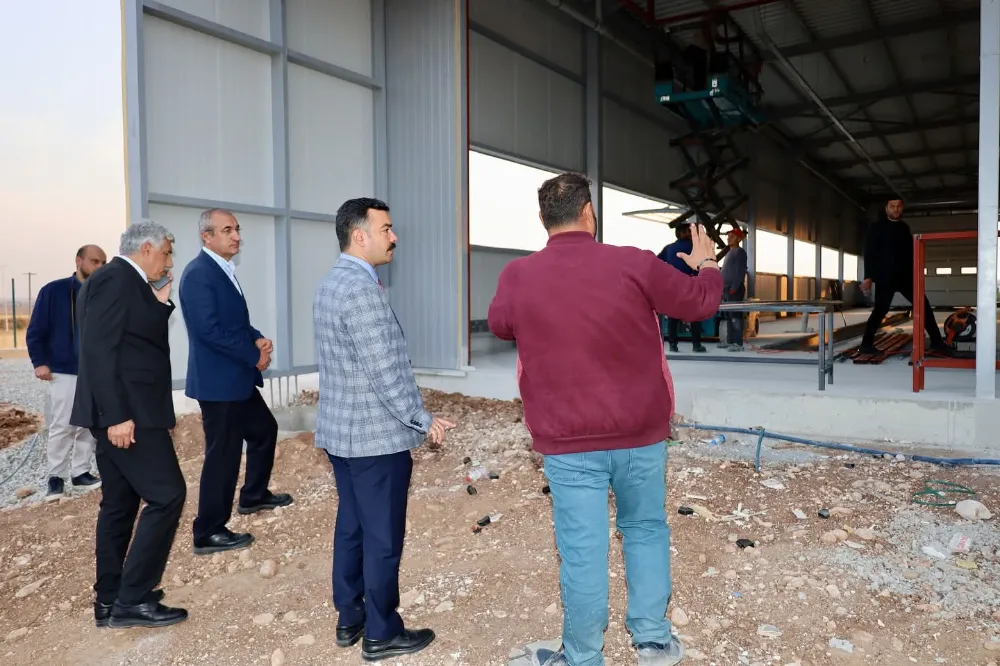 Kaymakam Soysal, TÜV TÜRK Araç Muayene İstasyonu Şantiyesini İnceledi