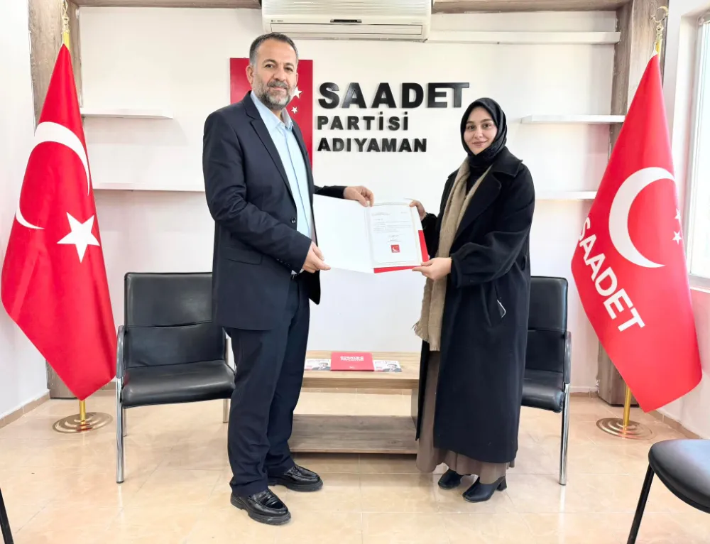 Saadet Partisi Adıyaman Kadın Kolları Başkanlığına Elif Nur Çil Atandı