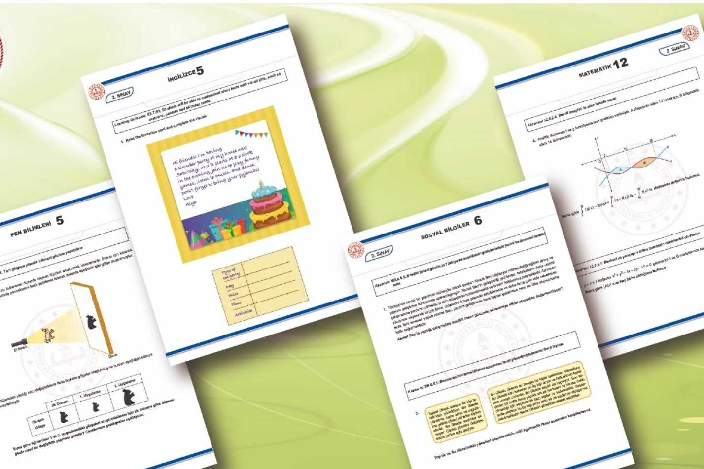 MEB ikinci yazılı sınavlarına ilişkin örnekleri yayımladı