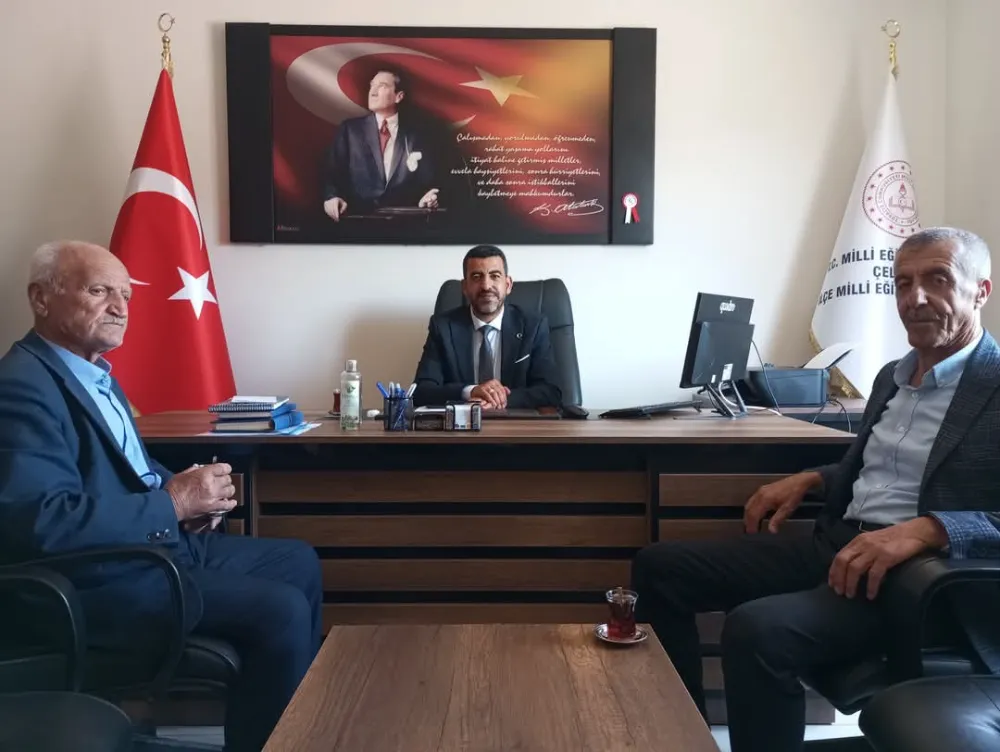 MHP Çelikhan İlçe Teşkilatından İlçe Milli Eğitim Müdürü Halil İbrahim Kılıç’a Ziyaret