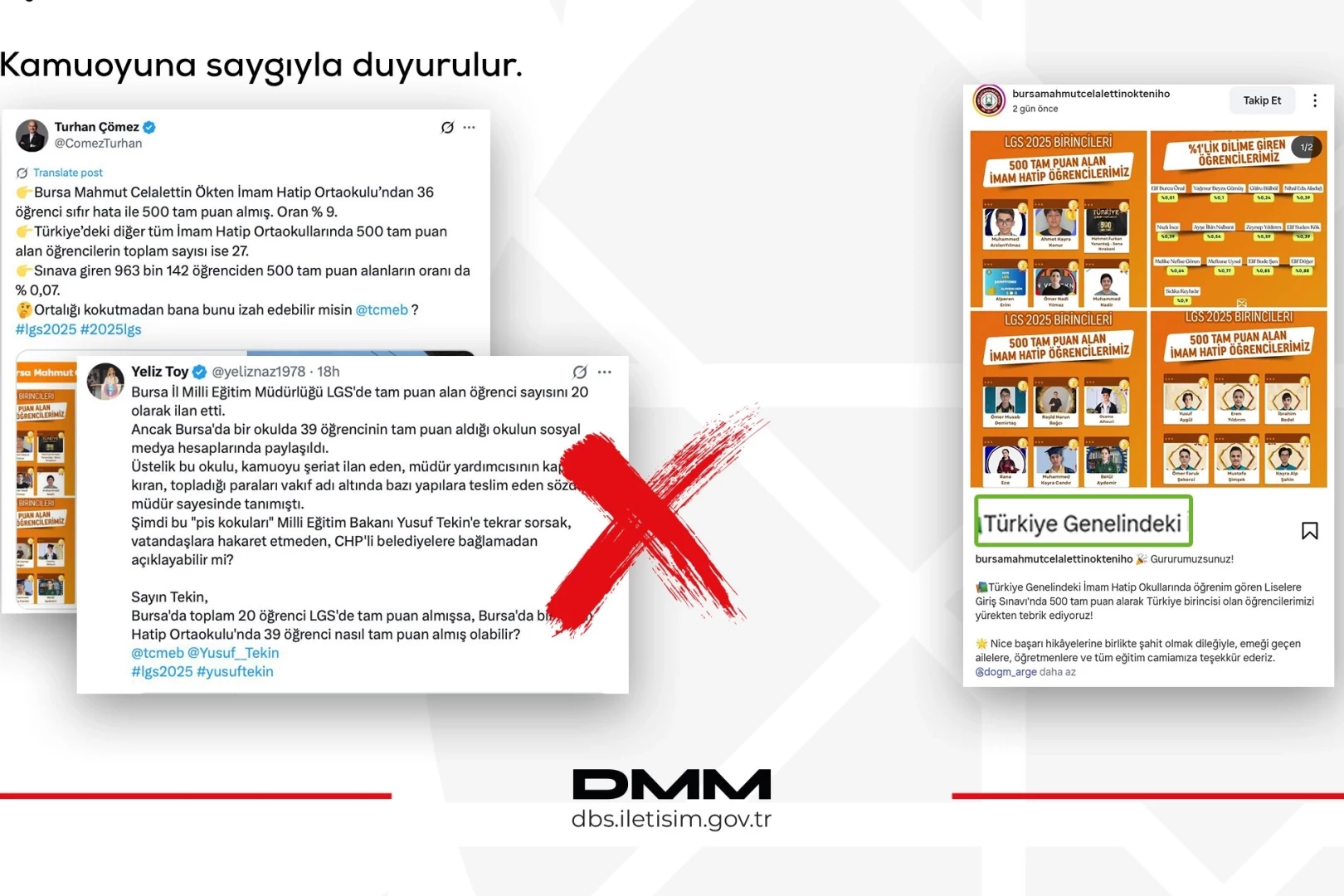 MEB’den Bursa’daki LGS iddialarına yalanlama!