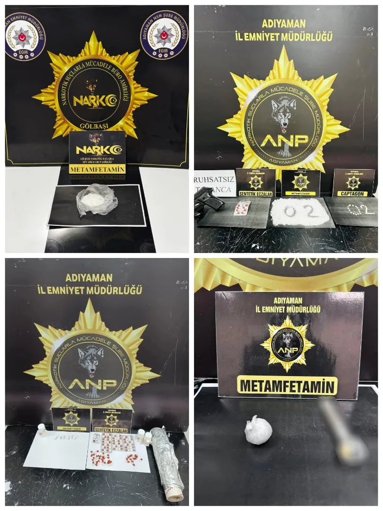 Adıyaman’da Uyuşturucu Operasyonları: 14 Kişi Tutuklandı