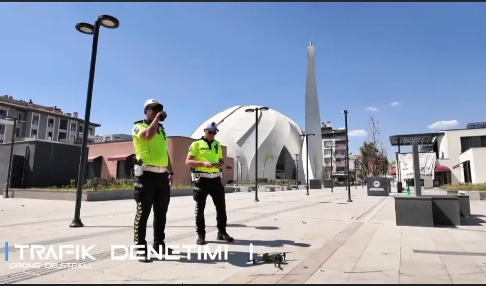 Adıyaman’da Drone Destekli Trafik Denetimleri Sürüyor