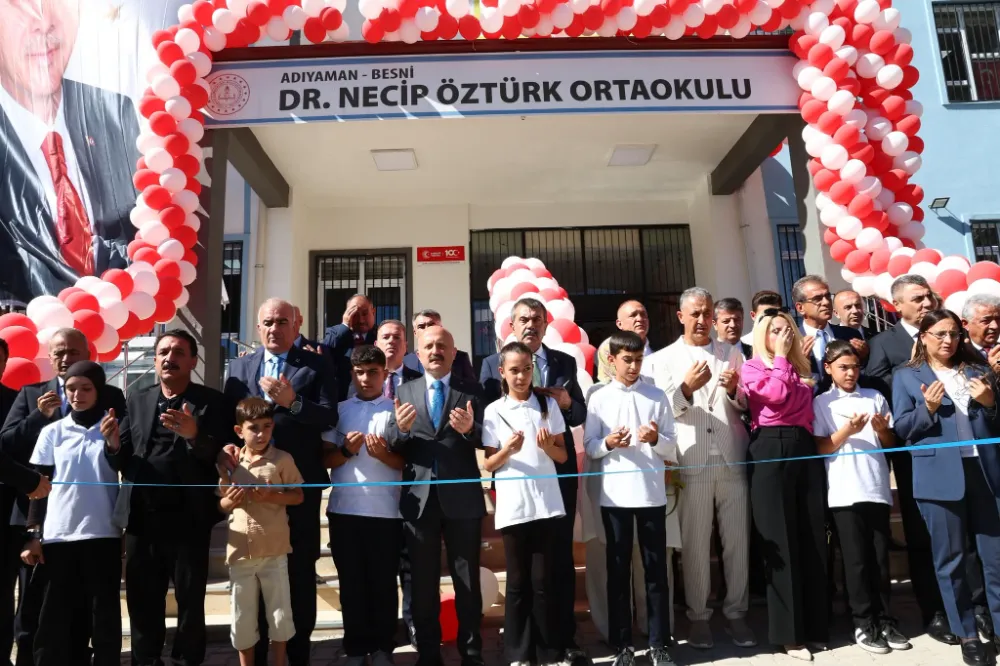 Bakan Yusuf Tekin, Dr. Necip Öztürk Ortaokulu’nun Açılışını Yaptı