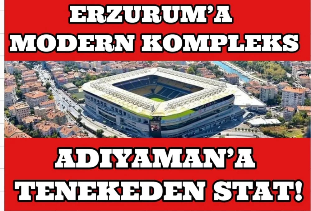 ADIYAMAN’A REVA GÖRÜLEN 10 BİN KİŞİLİK STAT REZALETİ!