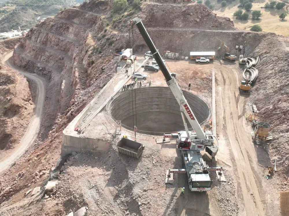 Adıyaman Koçali Barajı’nda Çalışmalar Tüm Hızıyla Sürüyor