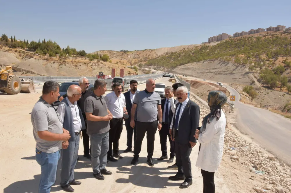 Besni’de Çevre Yolu Çalışmaları Yerinde İncelendi