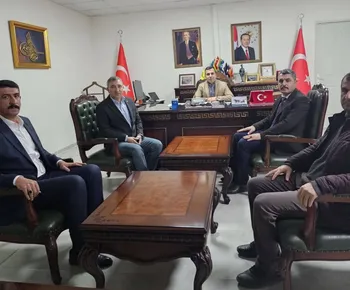 Türk Eğitim-Sen Adıyaman İl Başkanı İbrahim Ertaş’tan Kaymakam Algin’a Ziyaret