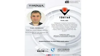 Adıyaman Üniversitesi’nden TÜBİTAK Destekli Bölgesel Kalkınma Projesi